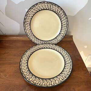 Share 2 Park Designs "Black Star" Dinner Plates 10.5" Discontinued Replacements